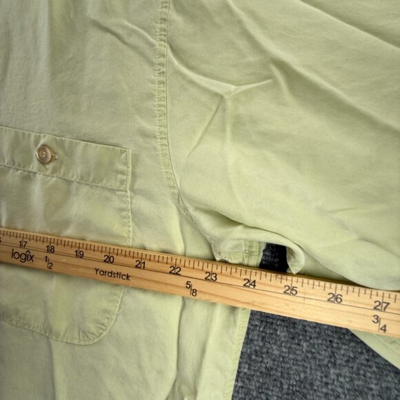 Ermenegildo Zegna All Tencel Italy Large Green Pocket Italian Shirt Long Sleeve - Picture 6 of 16